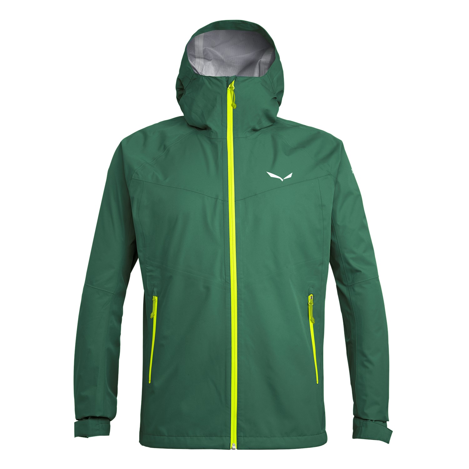 Chaqueta Hardshell Hombre Chile - Salewa Puez Aqua Powertex - Verde - JRXP-21503